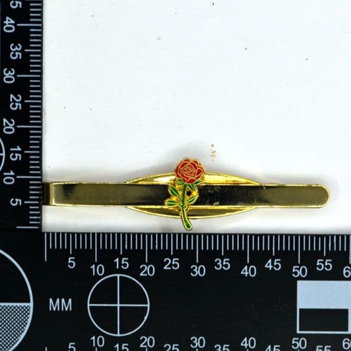 ネクタイピン 薔薇モチーフ金製ネクタイピン