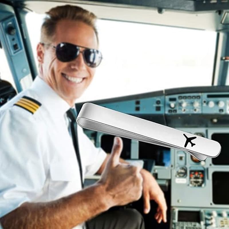 ネクタイピン 飛行機モチーフ 金