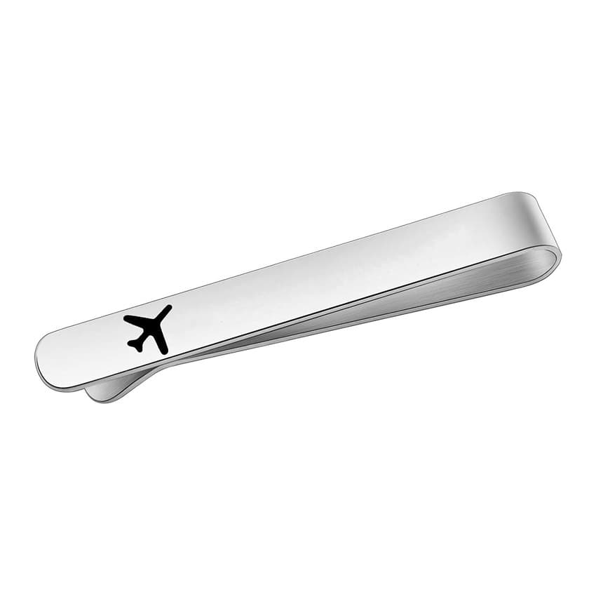 ネクタイピン 飛行機モチーフ 金